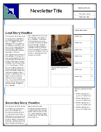 Screenshot of a newsletter